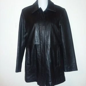 BLACK Gap Leather Jacket